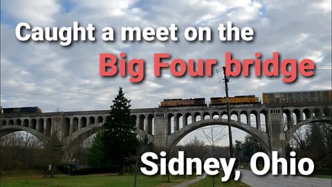 Railfanning a meet on the Big Four bridge in Sidney, Ohio (Part 2)