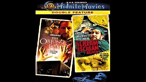 THE OBLONG BOX 1969 & SCREAM AND SCREAM AGAIN 1970 Vincent Price British Classics DOUBLE FEATURE