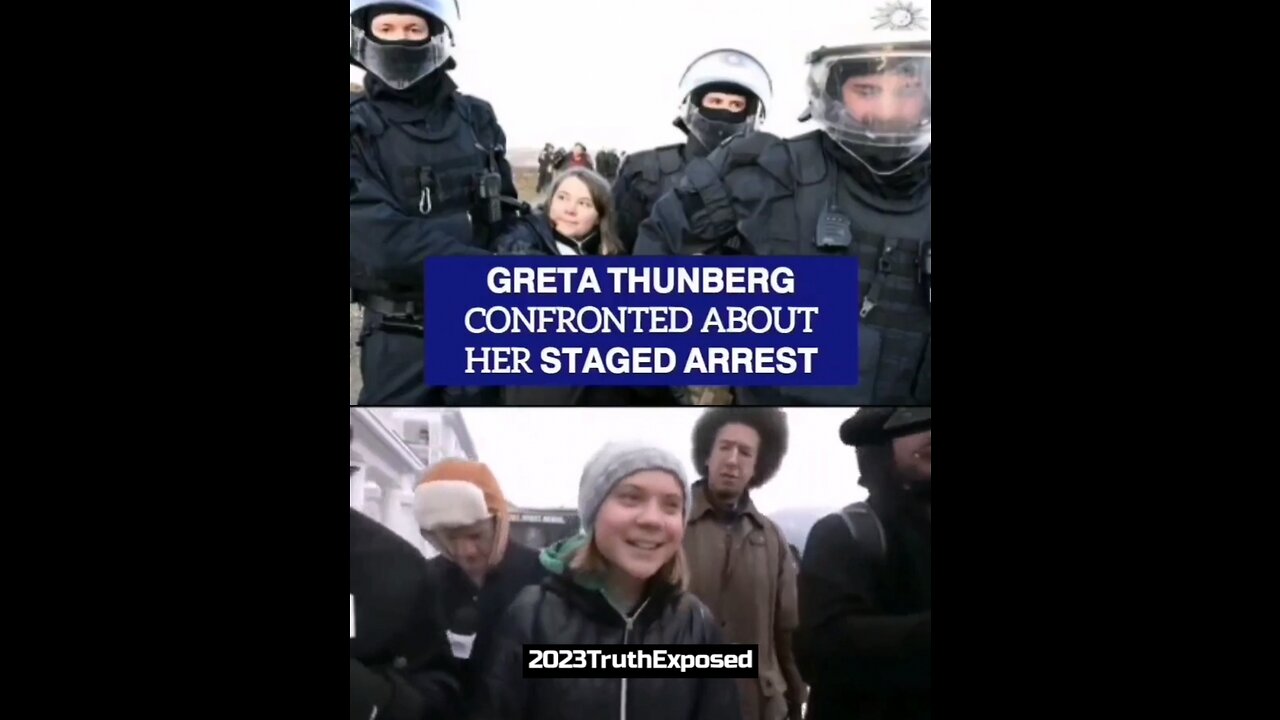 GRETA THUNBERG CONFRONTED ABOUT HER ARREST
