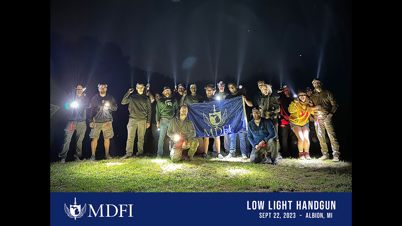 MDFI Low Light Handgun Training