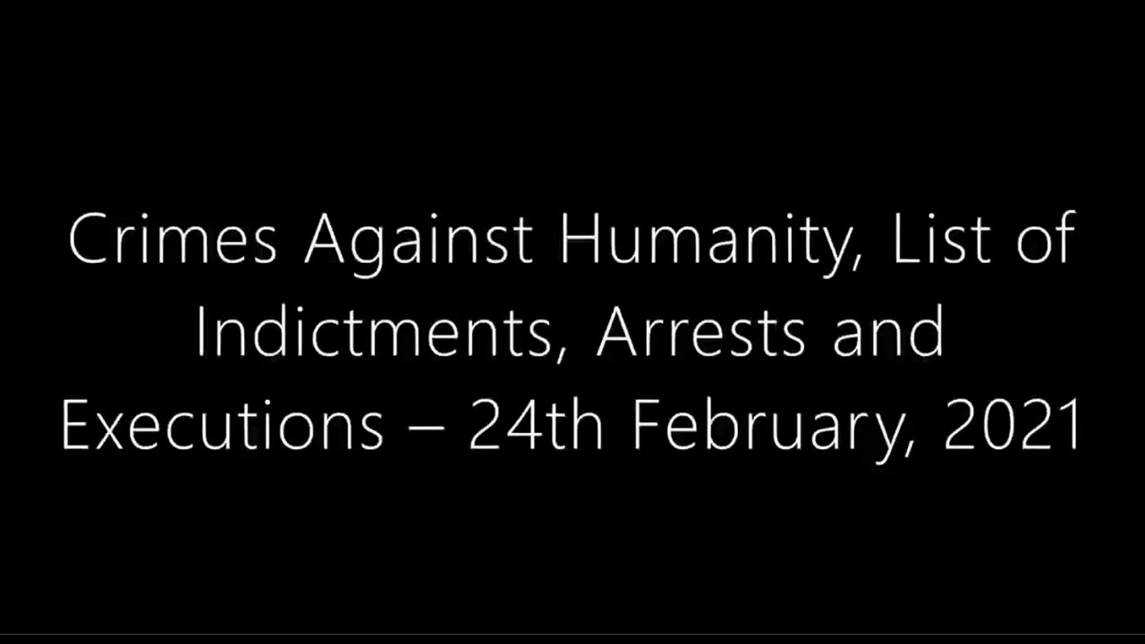 Crimes Against Humanity - Indictments, Arrests, and Executions.