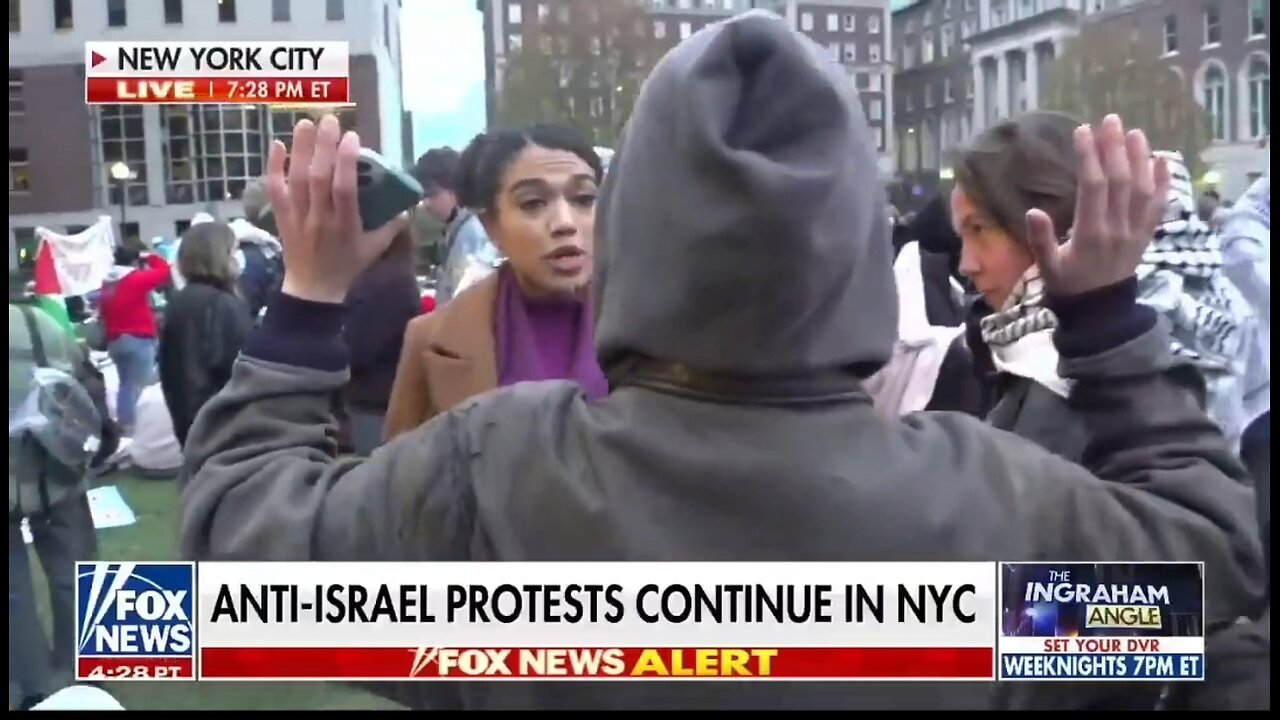 Pro Hamas Columbia Protesters Refuse To Talk To Fox News