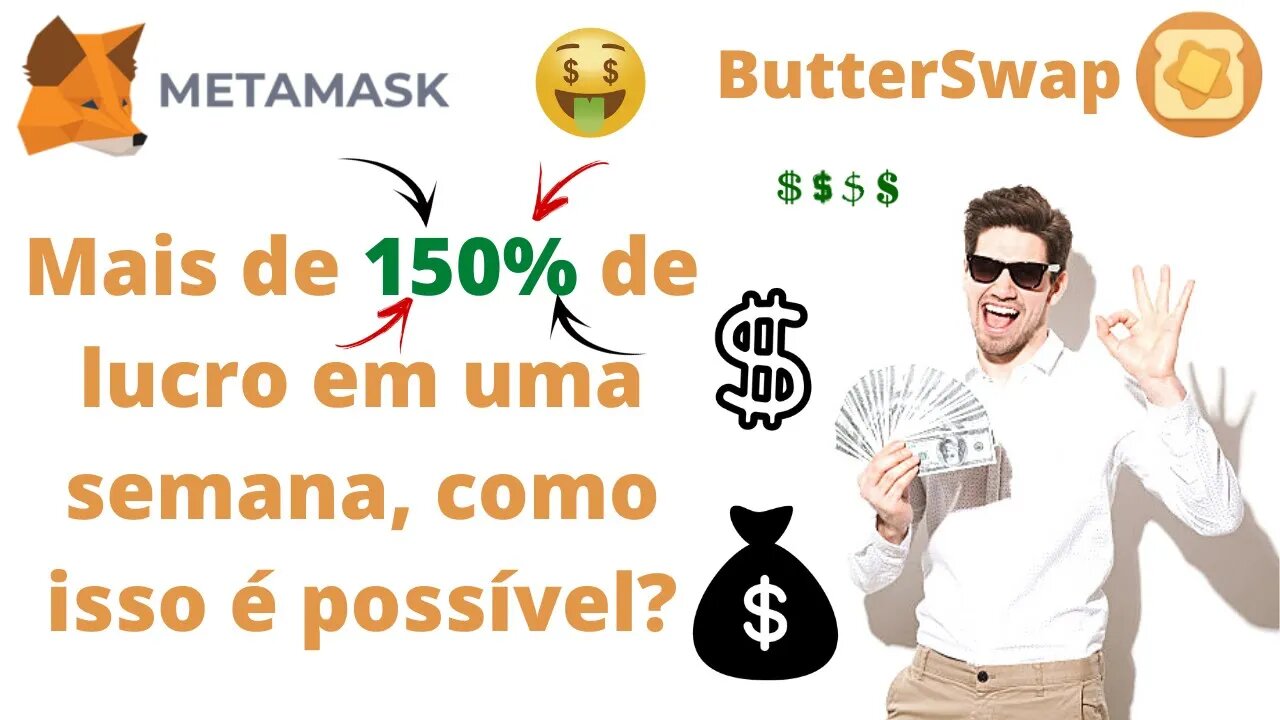 ButterSwap - Resultado do meu rendindo de uma semana, mais de 150% e novo stakde de 2.300% anual.