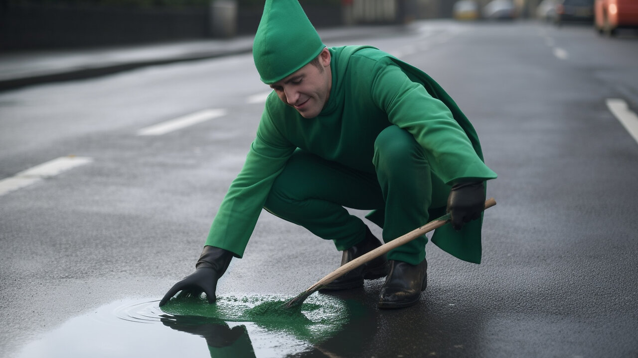 WANTED by POLICE: Pothole Robin Hood Returns to "Illegally" Fix Roads