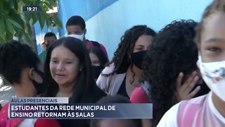 Aulas presenciais: Estudantes da Rede Municipal de ensino retornam às salas