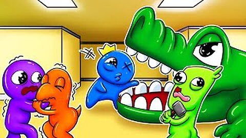 The Backrooms - Rainbow Friends play Crocodile Dentist But Stupid - Roblox Rainb_Full-HD