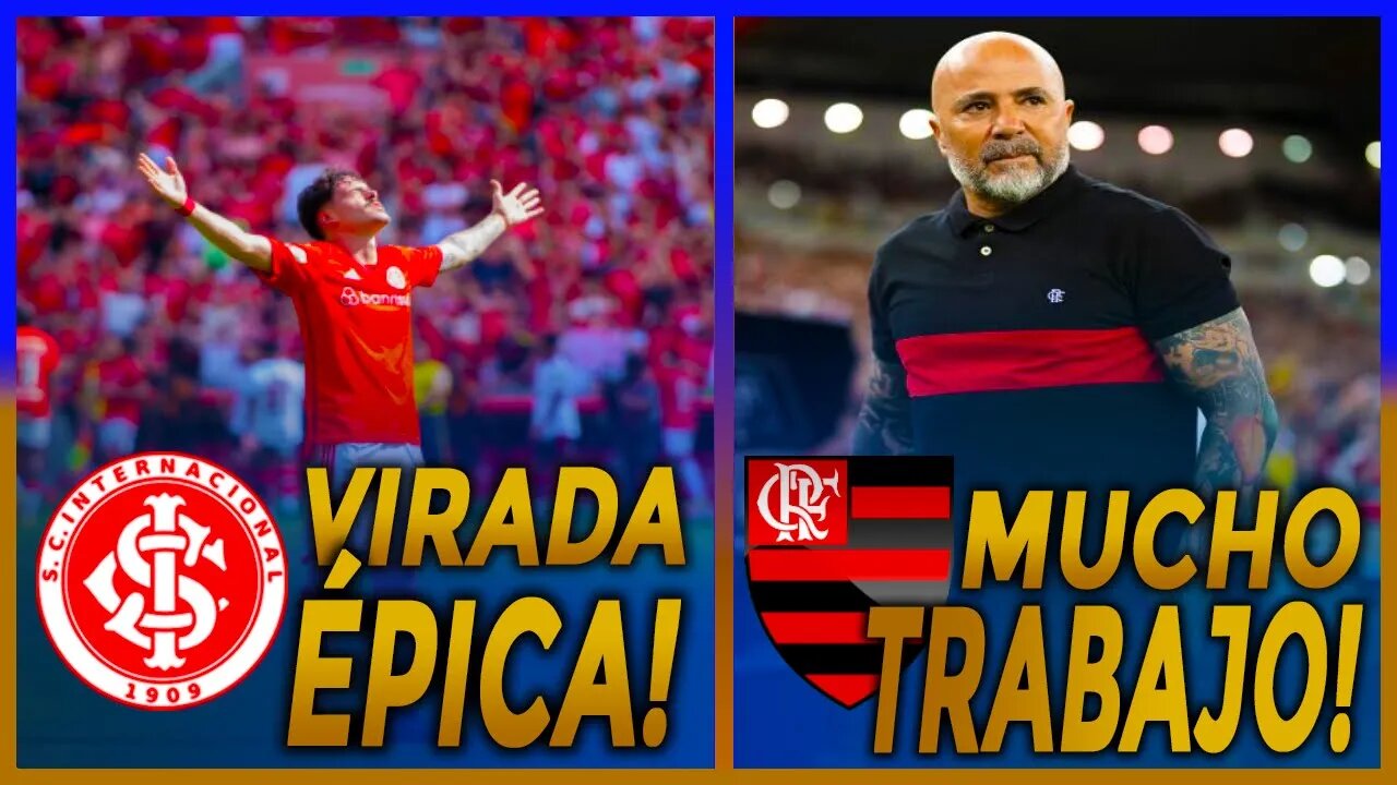 INTER joga como MANO, VIRA no ÚLTIMO MINUTO! SAMPAOLI vai conseguir CONSERTAR um FLAMENGO destruído?