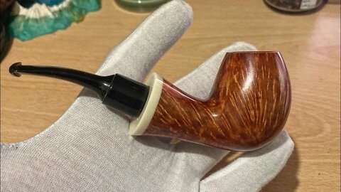 LCS Briars pipe 580 bent Danish egg