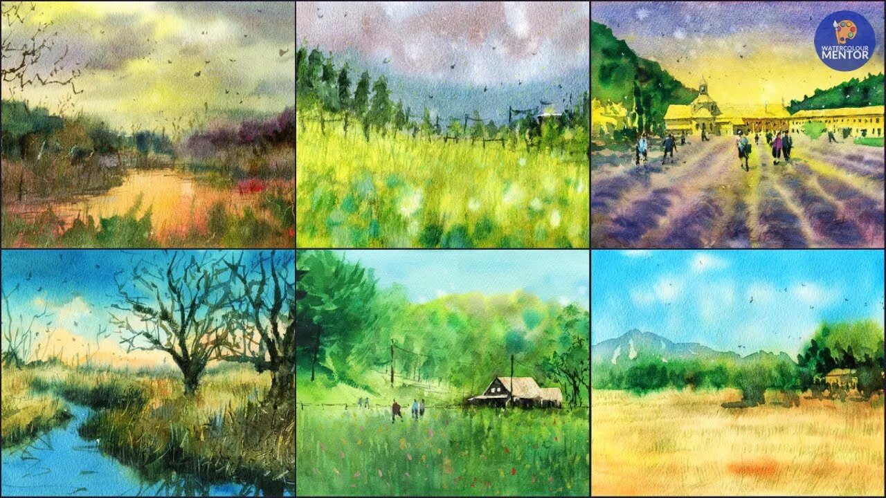 New Watercolour Mentor & Patreon Class - Atmospheric Watercolor Painting - Techniques and Landscapes