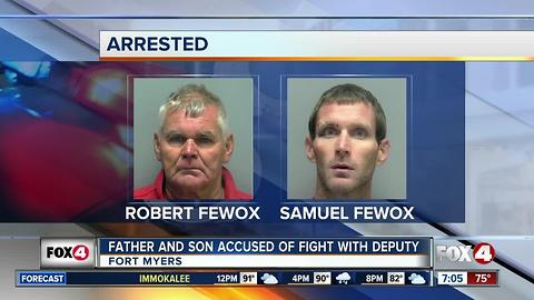 Father and Son Accused of Trying to Fight Deputy