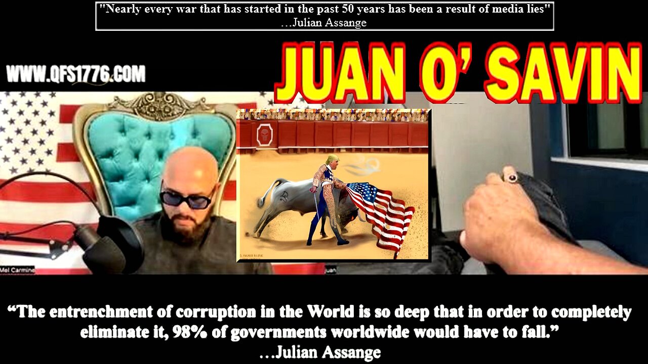 Juan O’Savin “It’s about to come down & admits we're close” (Election Fraud links in description)