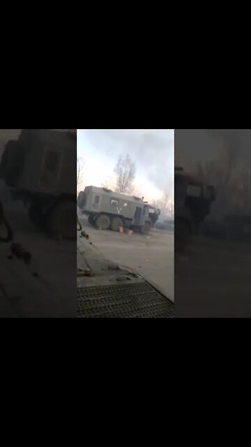 🇷🇺🇺🇦24.02.2022 More Footage Of The First Contact Of One Of The Detachments Of The Russian FSVNG