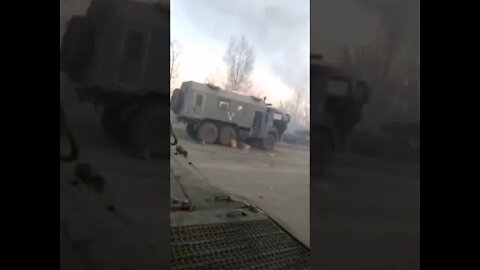 🇷🇺🇺🇦24.02.2022 More Footage Of The First Contact Of One Of The Detachments Of The Russian FSVNG