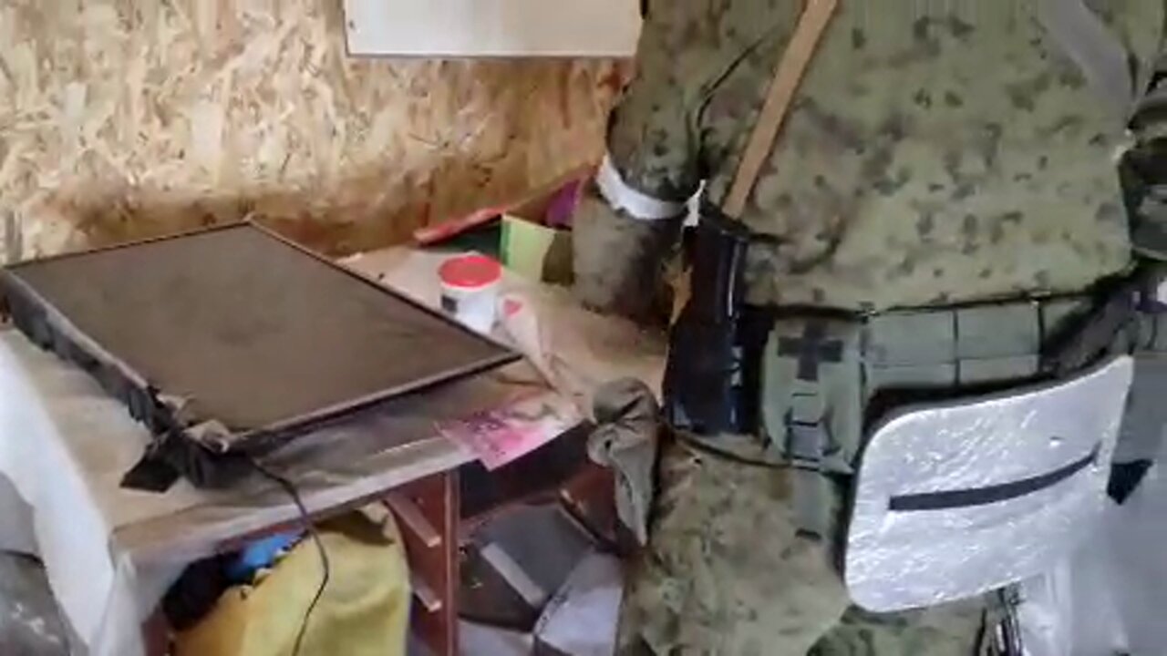 An Azov Battalion flag with nazi symbols was found at one of the Ukrainian strongholds in Mariupol