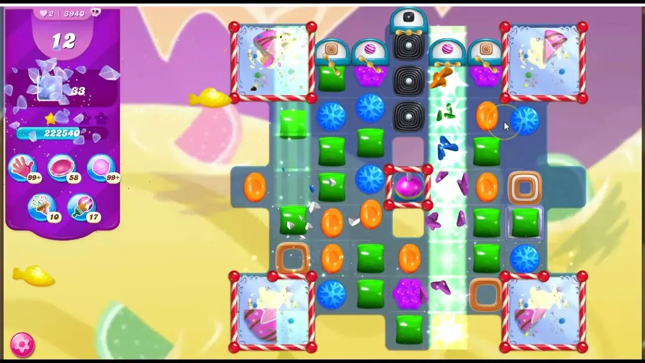 Candy Crush Level 3940, 32 Moves 0 Boosters