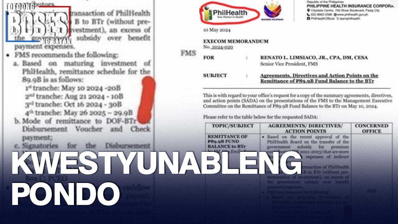 Atty. Roque, pananagutin ang PhilHealth ukol sa pagbabalik ng pondo sa Bureau of Treasury
