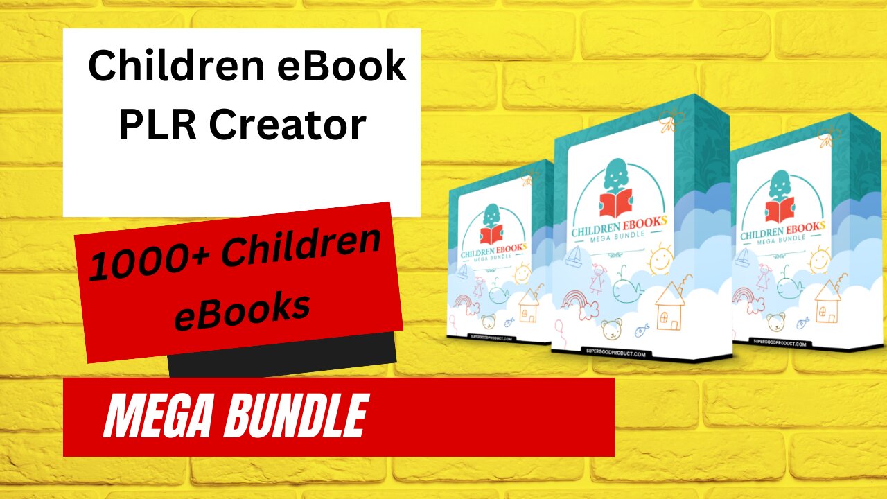 Children eBook PLR Bundle-Full OTO+DEMO+UPSell