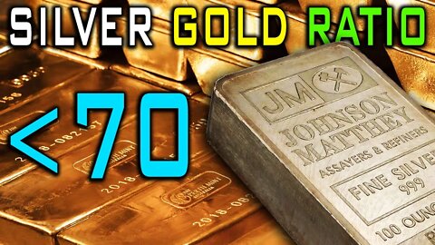 Silver Gold Ratio Drops Below 70!