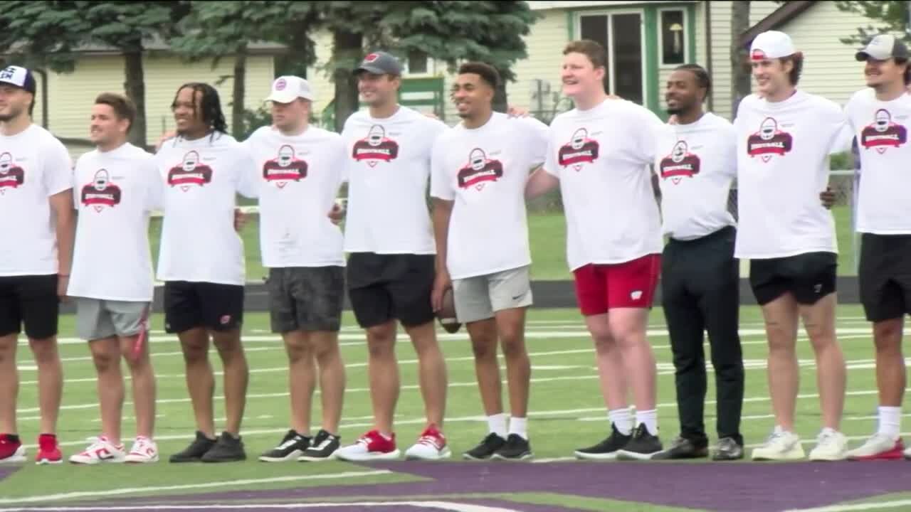 Wisconsin Badgers' Chimere Dike hosts football camp in honor of former teammate