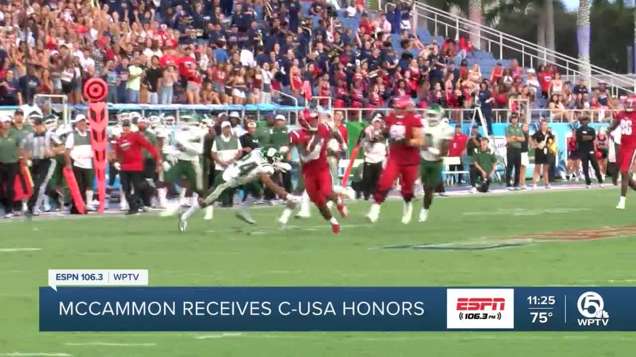 FAU running back Larry McCammon receives C-USA honors