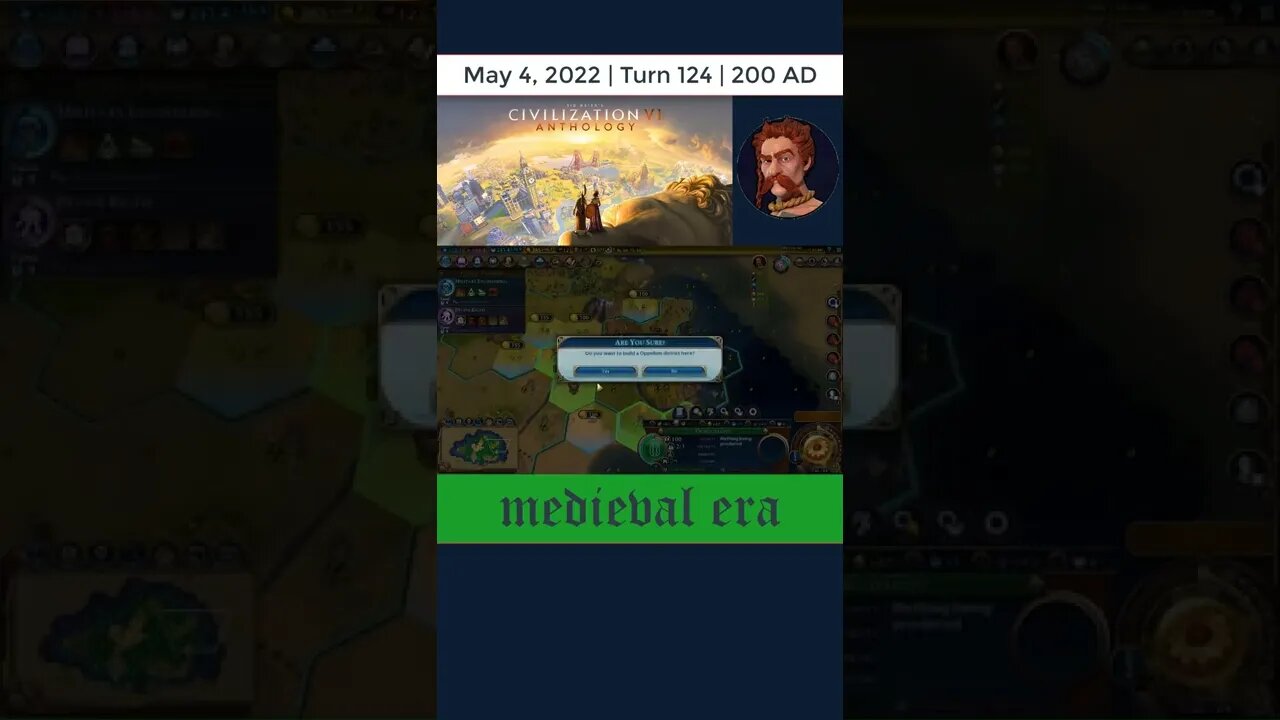 #oneturnadaychallenge #civ6 – Turn 124 - MILITARY ENGINEERING! #shorts