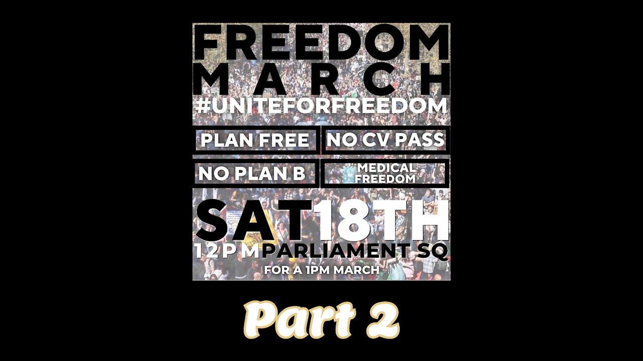 London Saturday 18th December 2021 Unite For Freedom March Part 2