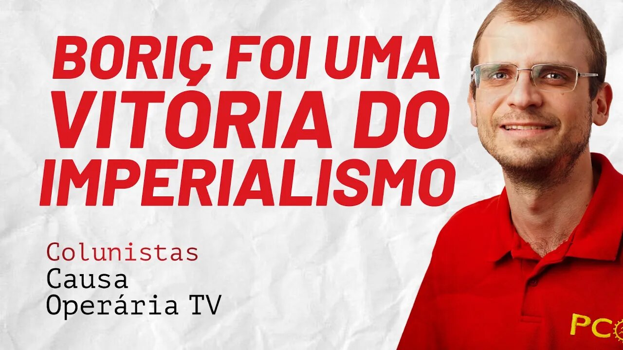 Boric foi uma vitória do imperialismo - Colunistas da COTV | Henrique Áreas