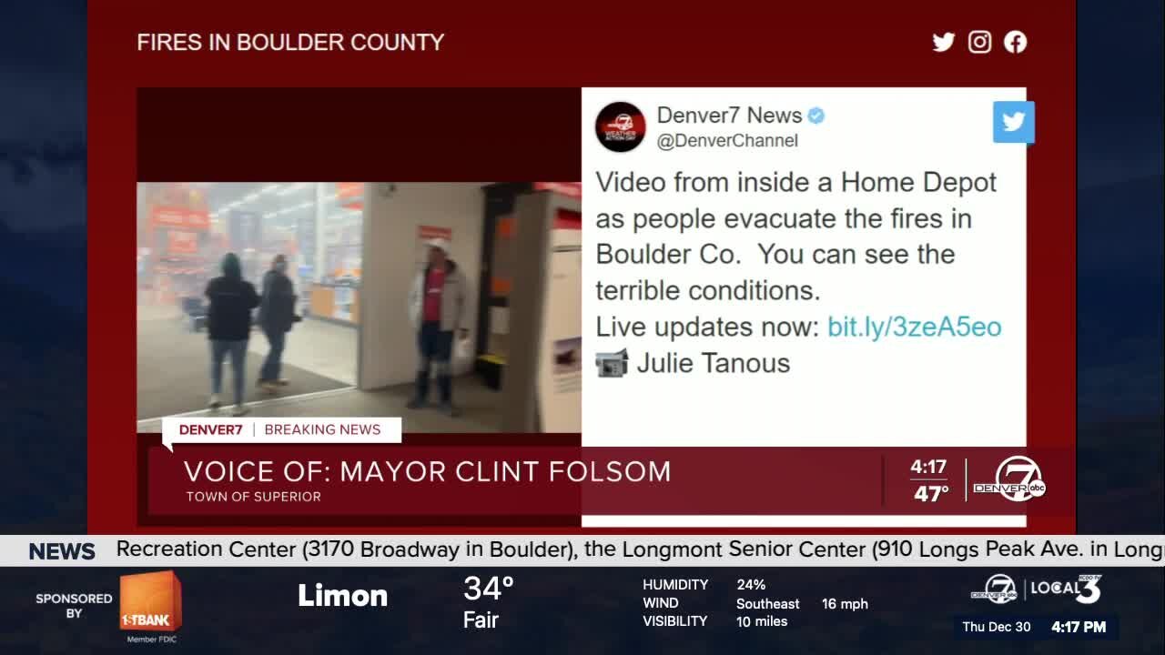 Mayor of Superior provides update on wildfire impact