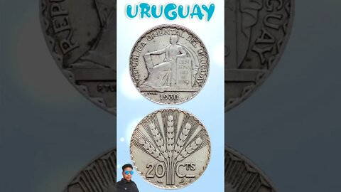 Uruguay 20 Centesimos 1930.#shorts #education #coinnotesz