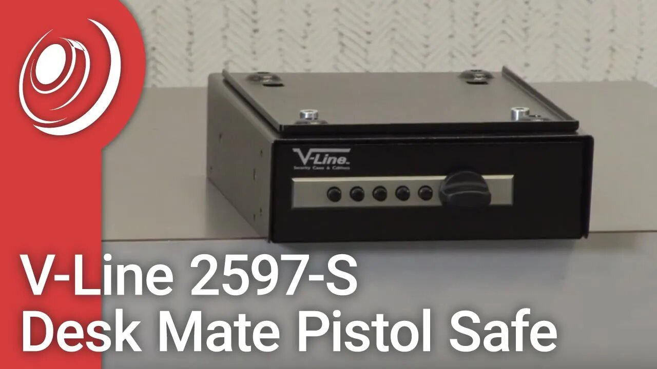 V-Line 2597-S Desk Mate Pistol Safe Overview