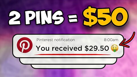 Get Paid $500 Per DAY Posting On Pinterest - NO BS