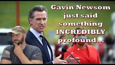 While Gun Control debate rages... Gavin Newsom just let the truth slip...