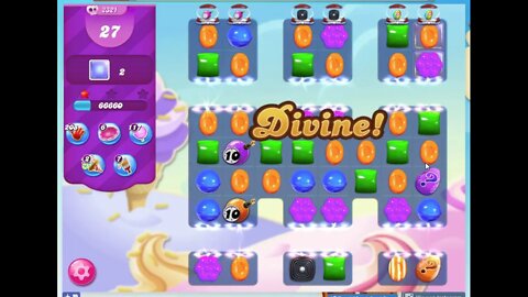 Candy Crush Level 2321 Audio Talkthrough, 1 Star 0 Boosters