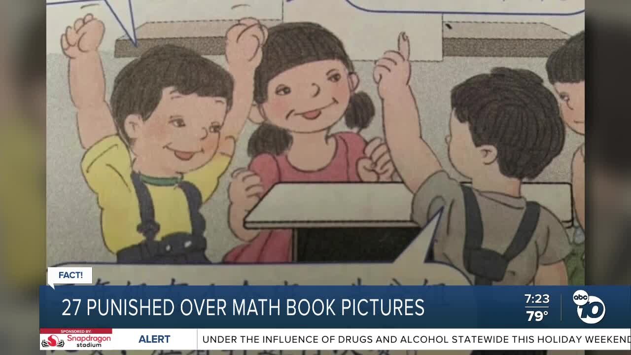 Fact or Fiction: 27 punished over math book pictures?