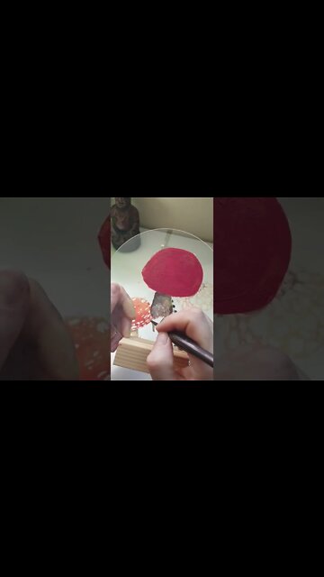 #shorts Mushroom painting on perspex. #mushroom #shroom #youtubeartist