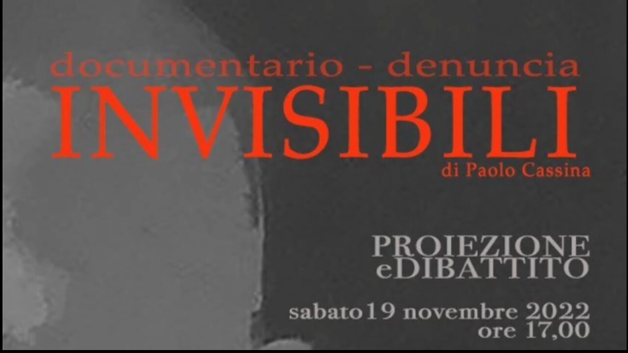"GLI INVISIBILI": documentario sui denneggiati dal SIERO GENICO