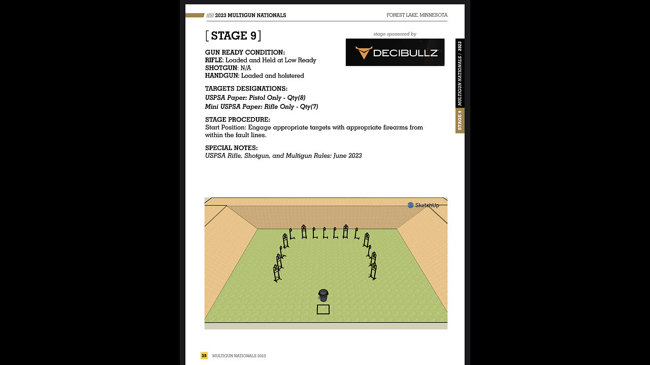 United States Practical Shooting Association, USPSA Multigun Nationals Stage 9