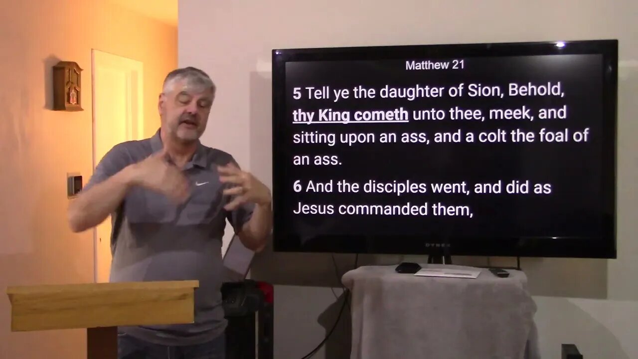 Palm Sunday finally explained correctly. Jesus wasn't talking to you....