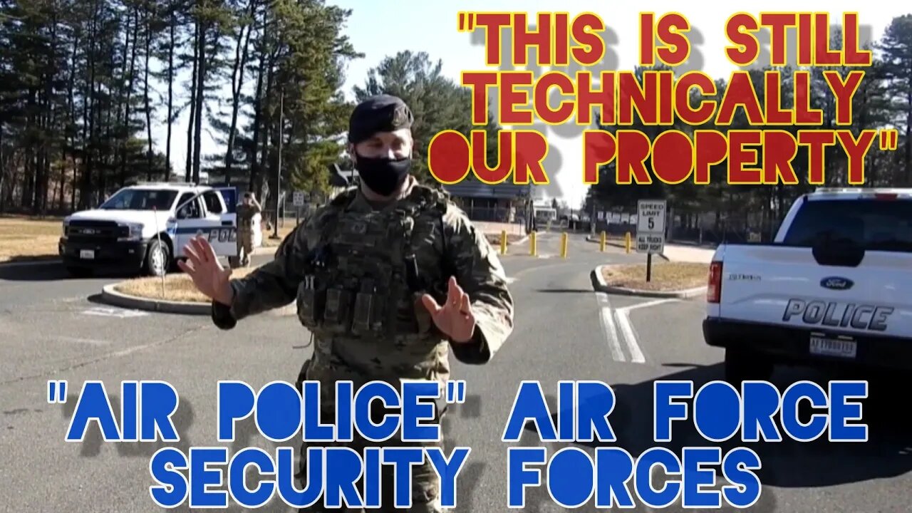 "Police Are On The Way". Cops Tuck Tail. After Trespass Claim. USAF Security Force. Westfield. Mass.
