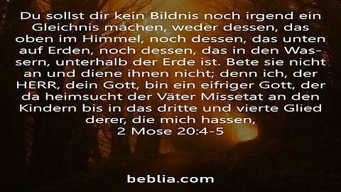 2 Mose 20:4-5 - Heiliger Bibelvers #Bibel #Kirche #Gott #Jesus [SD]