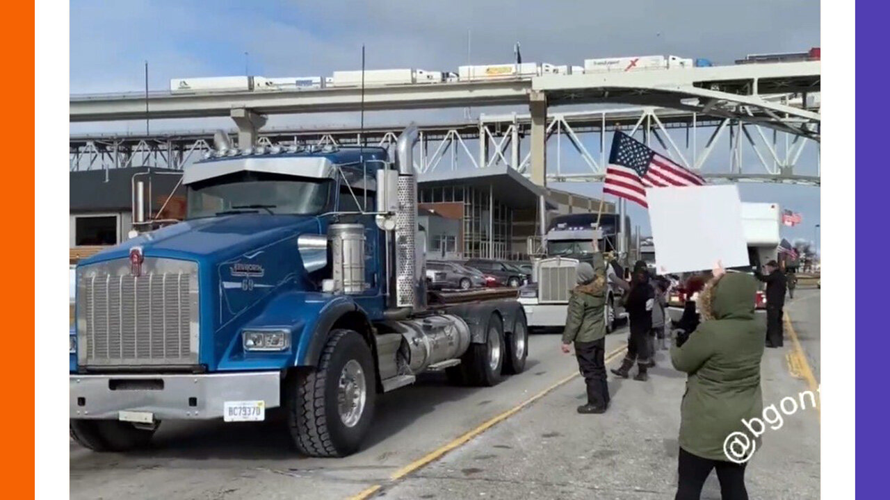 Yankies Rally Under The American Side of The Bridge