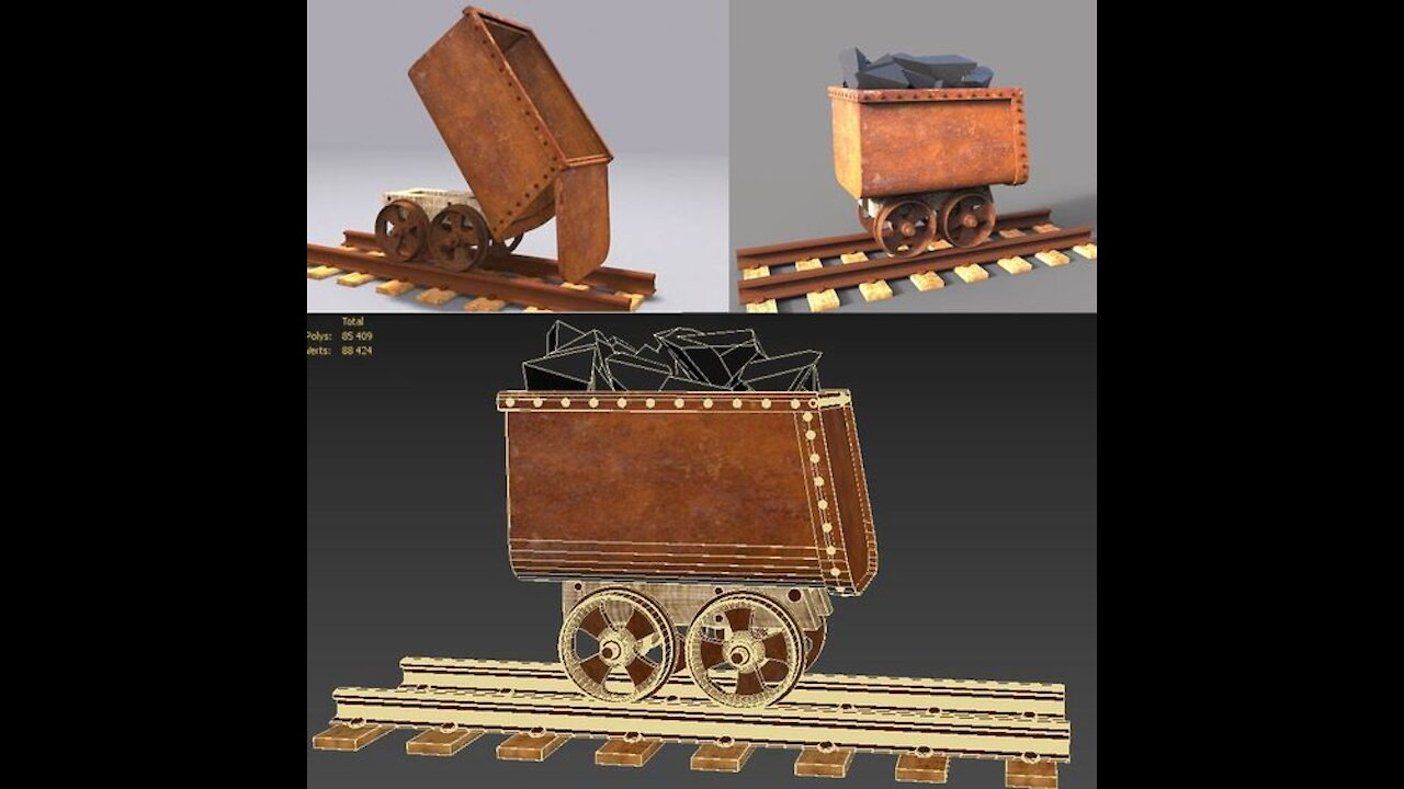 Mine Trolley 3d model