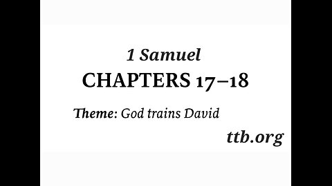 1 Samuel Chapter 17-18 (Bible Study)