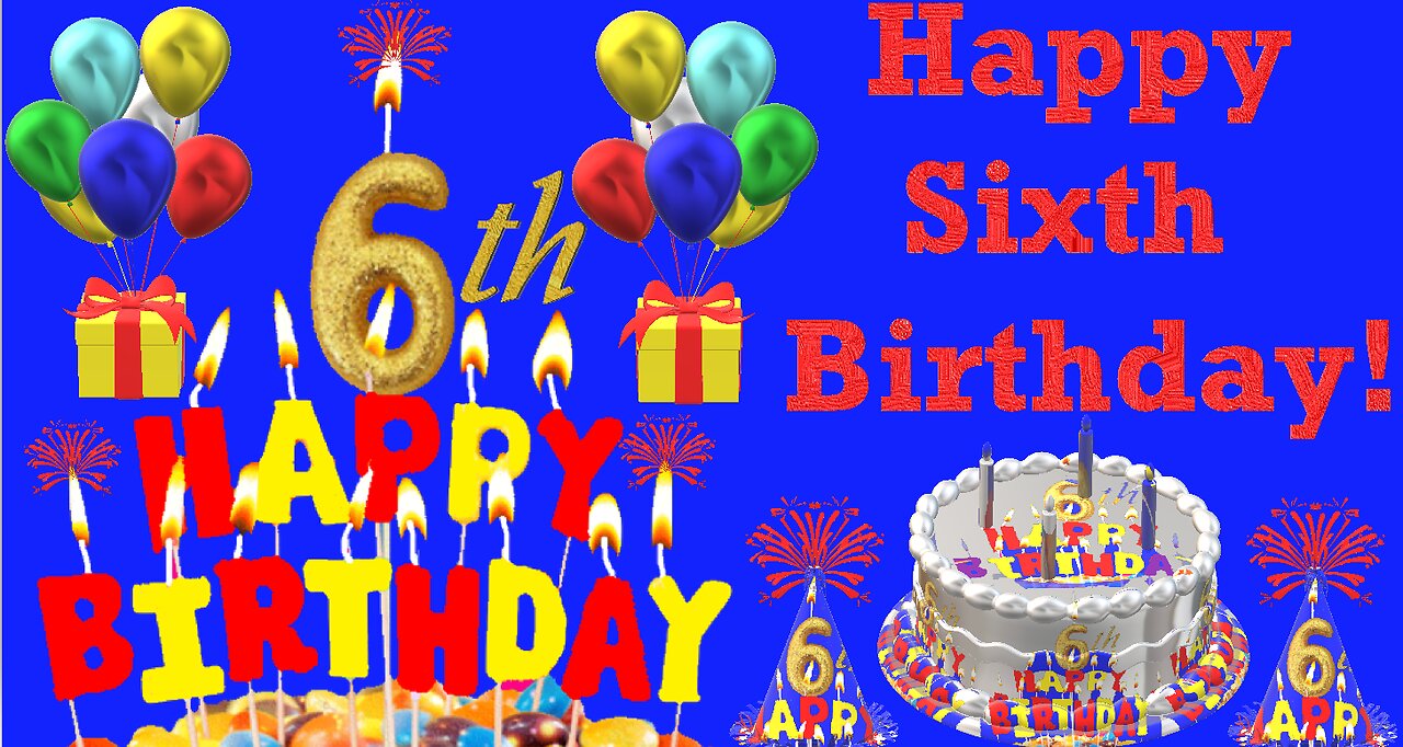 Happy Birthday 3D - Happy 6th Birthday - Happy Birthday To You - Happy Birthday Song