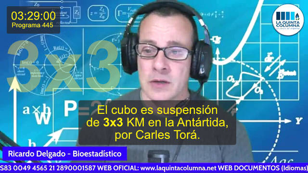 El cubo de 3x3 KM en la Antártida (Programa 445) (Minuto 03:29:00) (25/01/2023) La Quinta Columna