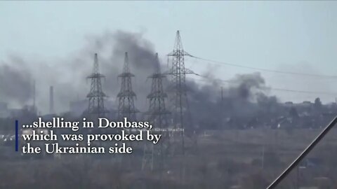 Russia TV video shows Donetsk civilian sites damaged from Ukraines continued shelling