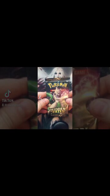 Hidden Fates Pack RIP (FREE CODE) SHINY CARDS!!!! #Shorts