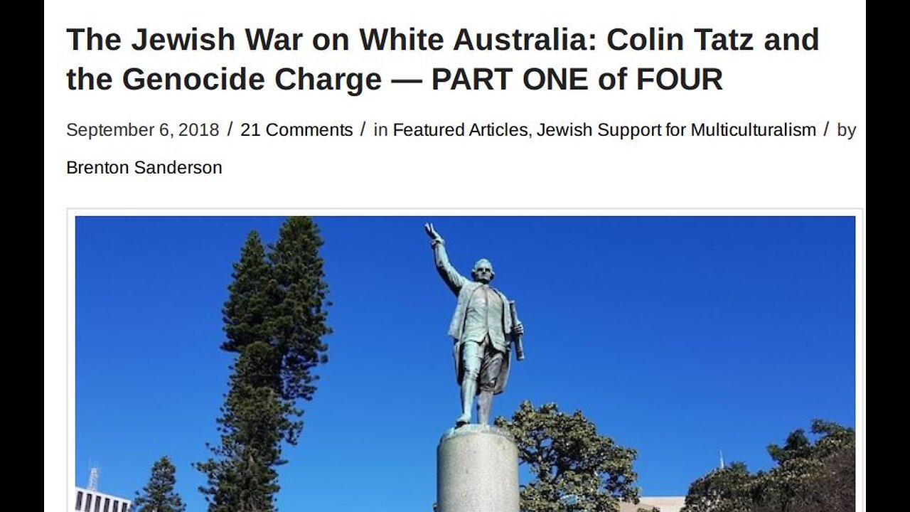 The Jewish War on White Australia by Brenton Sanderson (TOO) +