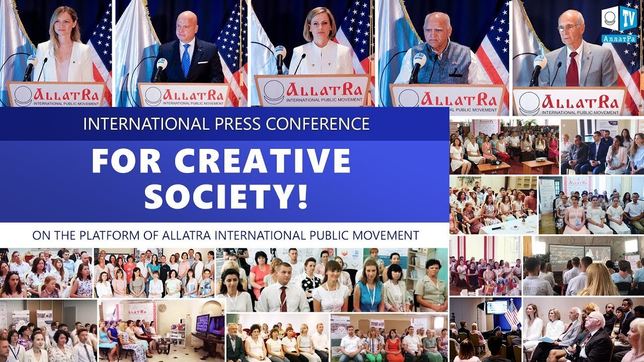 FOR CREATIVE SOCIETY! International press conference on ALLATRA platform. June 22, Atlanta, USA