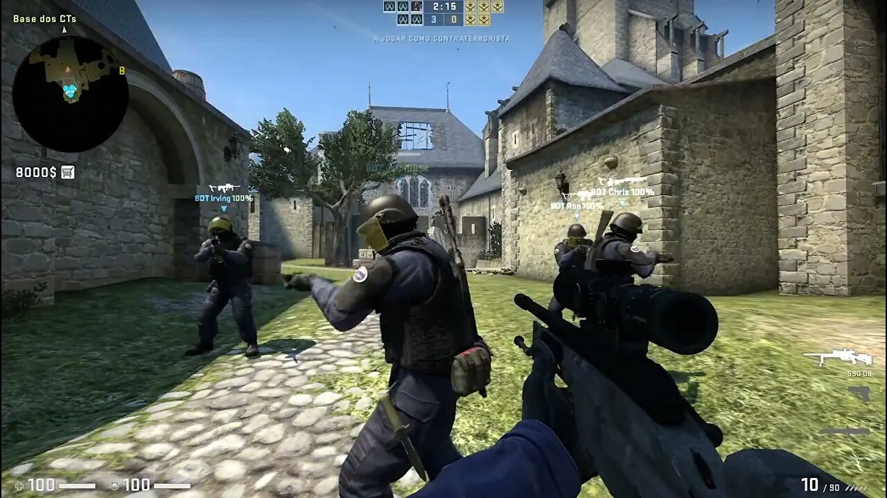 Counter Strike Global Offensive Cobblestone Bots#1